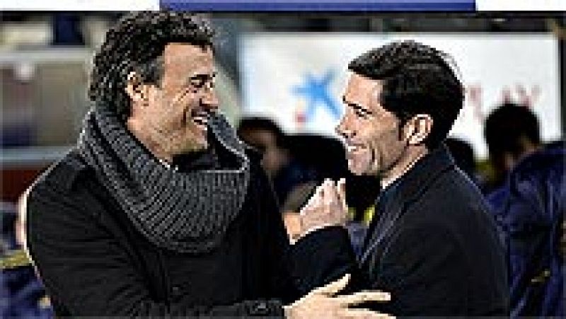Marcelino y Luis Enrique dirigen al Villarreal y Barça, respectivamente. Los dos compartieron vestuario en el Sporting de Gijón y hoy se disputan un puesto en la final de Copa del Rey como entrenadores.