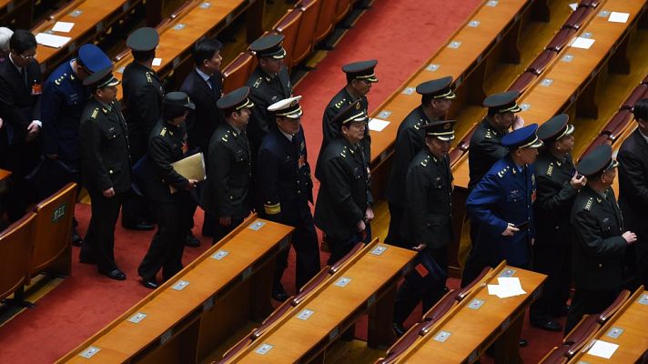 Telediario 1 - China aumenta un 10,1 % su presupuesto de defensa