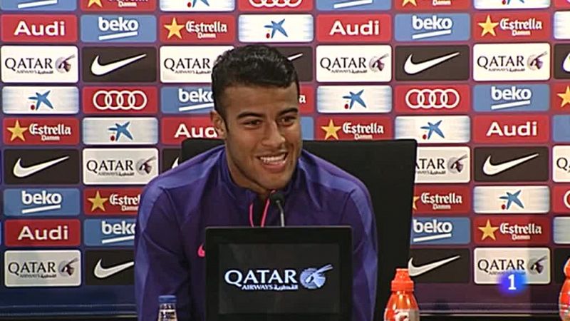 El jugador del FC Barcelona Rafinha Alcántara ha manifestado este  viernes que ve "normal" que el Real Madrid no quiera o no vea  favorable a sus intereses ceder el Santiago Bernabéu para la final de  la Copa del Rey que jugarán los blaugranas contra