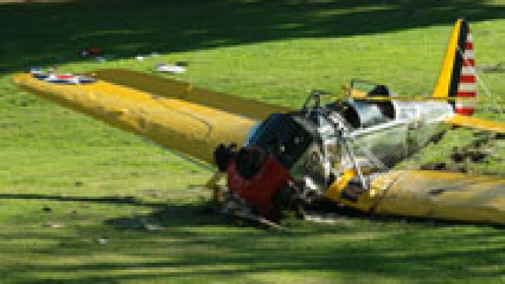 Imágenes del accidente de Harrison Ford