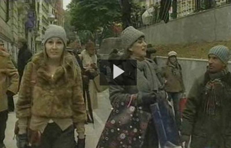 En Bilbao se ha comenzado a rodar el anuncio de la Lotería de Navidad.