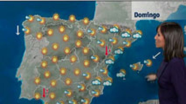 Nubes en levante, norte peninsular y Estrecho 