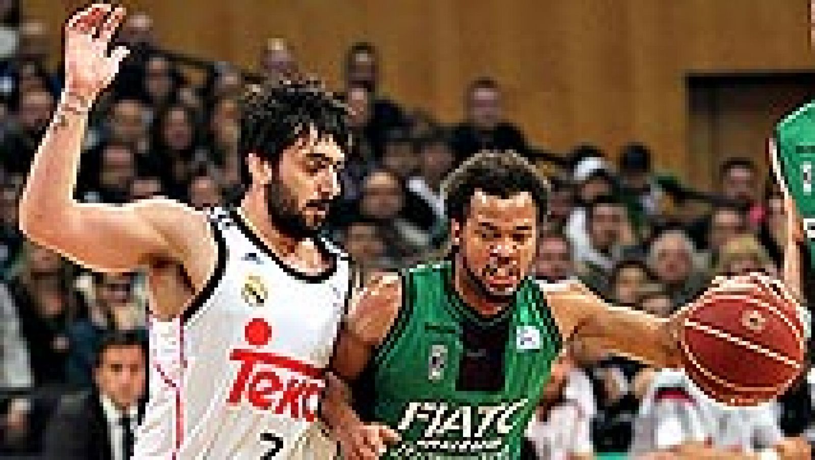 Un tiro libre anotado por Sergio Rodríguez a dos segundos del final dio un sufrido triunfo (80-81) al Real Madrid ante un FIATC Joventut que, como sucediera en la primera vuelta, se quedó muy cerca de dar la sorpresa.