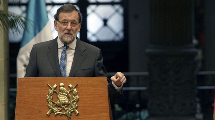 Telediario 1 - Rajoy destaca la "experiencia" de Aguirre y Cifuentes