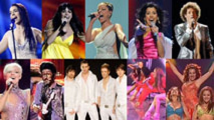 Los diez últimos videoclips de España en Eurovisión