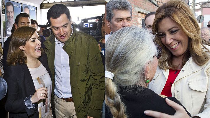 Telediario 1 - Reproches entre PP y PSOE en la campaña