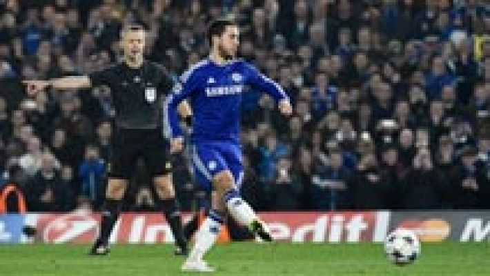 Champions League - Hazard pone por delante al Chelsea de nuevo desde el punto de penalti (2-1)