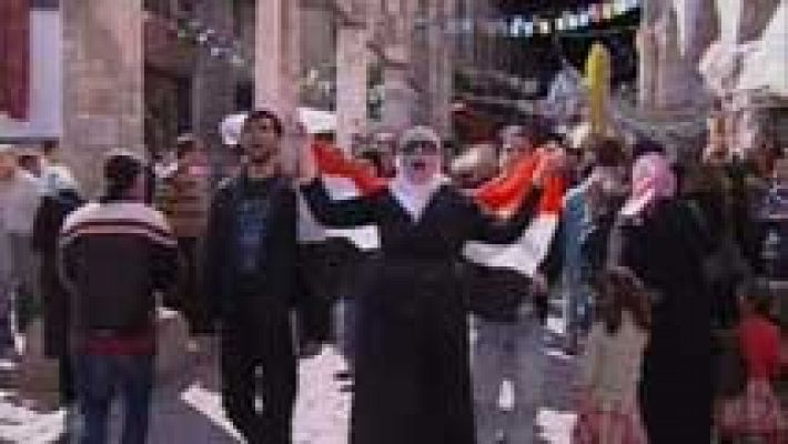  - TVE grabó la primera protesta contra el régimen de Al Asad