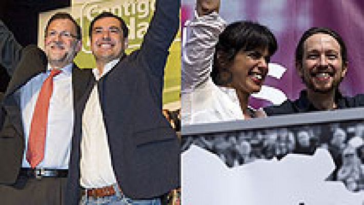 PP, PSOE y Podemos cruzan acusaciones en campaña