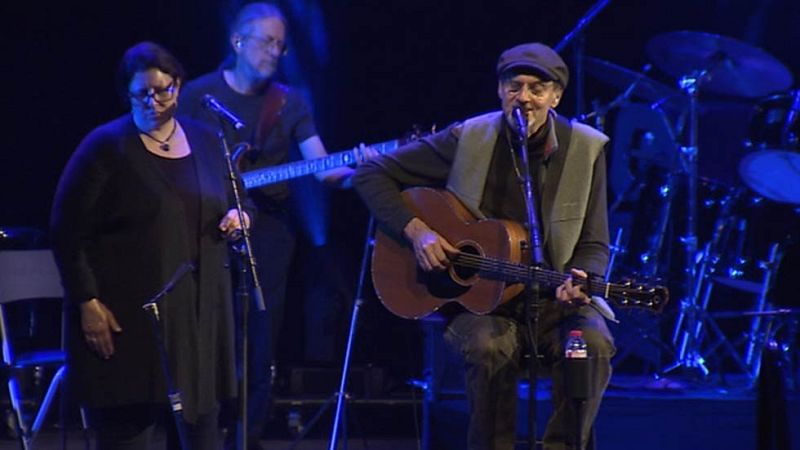 El cantante estadounidense James Taylor de gira en España