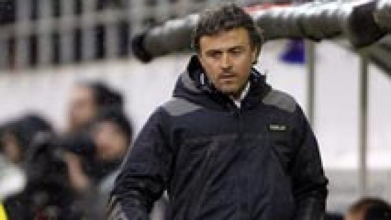 Luis Enrique, satisfecho con la victoria en Ipurúa