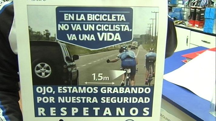 Telediario 1 - El peligro de practicar ciclismo