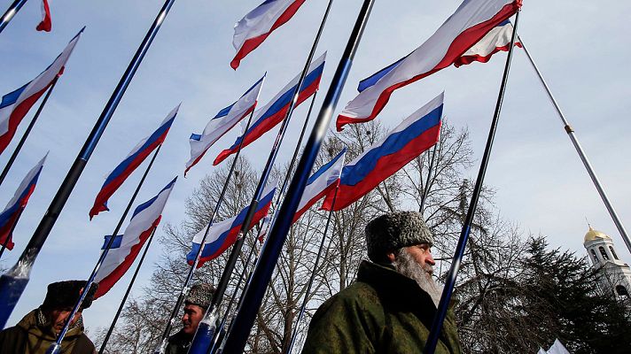 Telediario 1 - Crimea celebra el primer aniversario de su proclamación de independencia