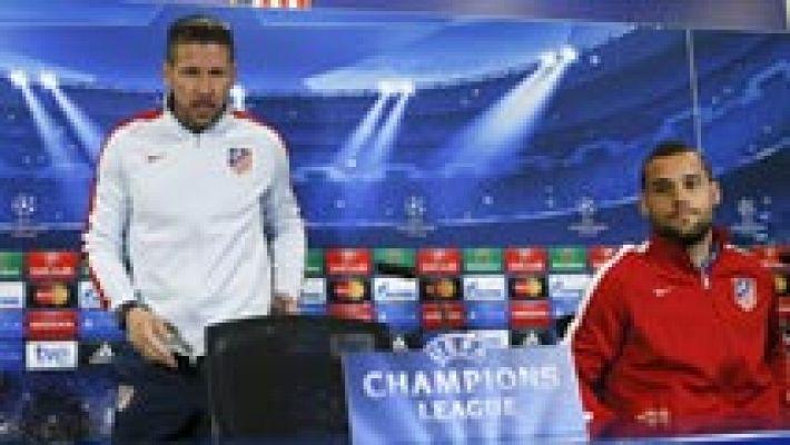 Simeone quiere que el Calderón "empuje" ante el Schalke