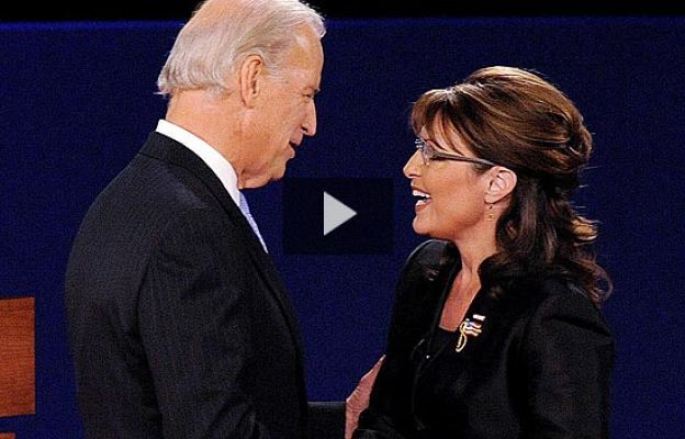  - Saludo entre Biden y Palin