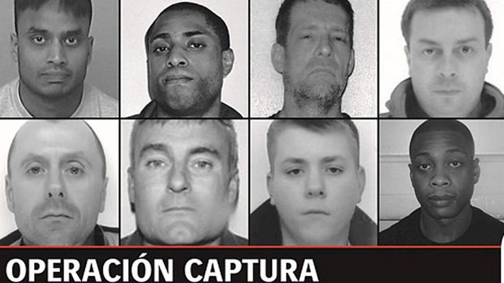 Telediario 1 - Diez fugitivos británicos buscados en España
