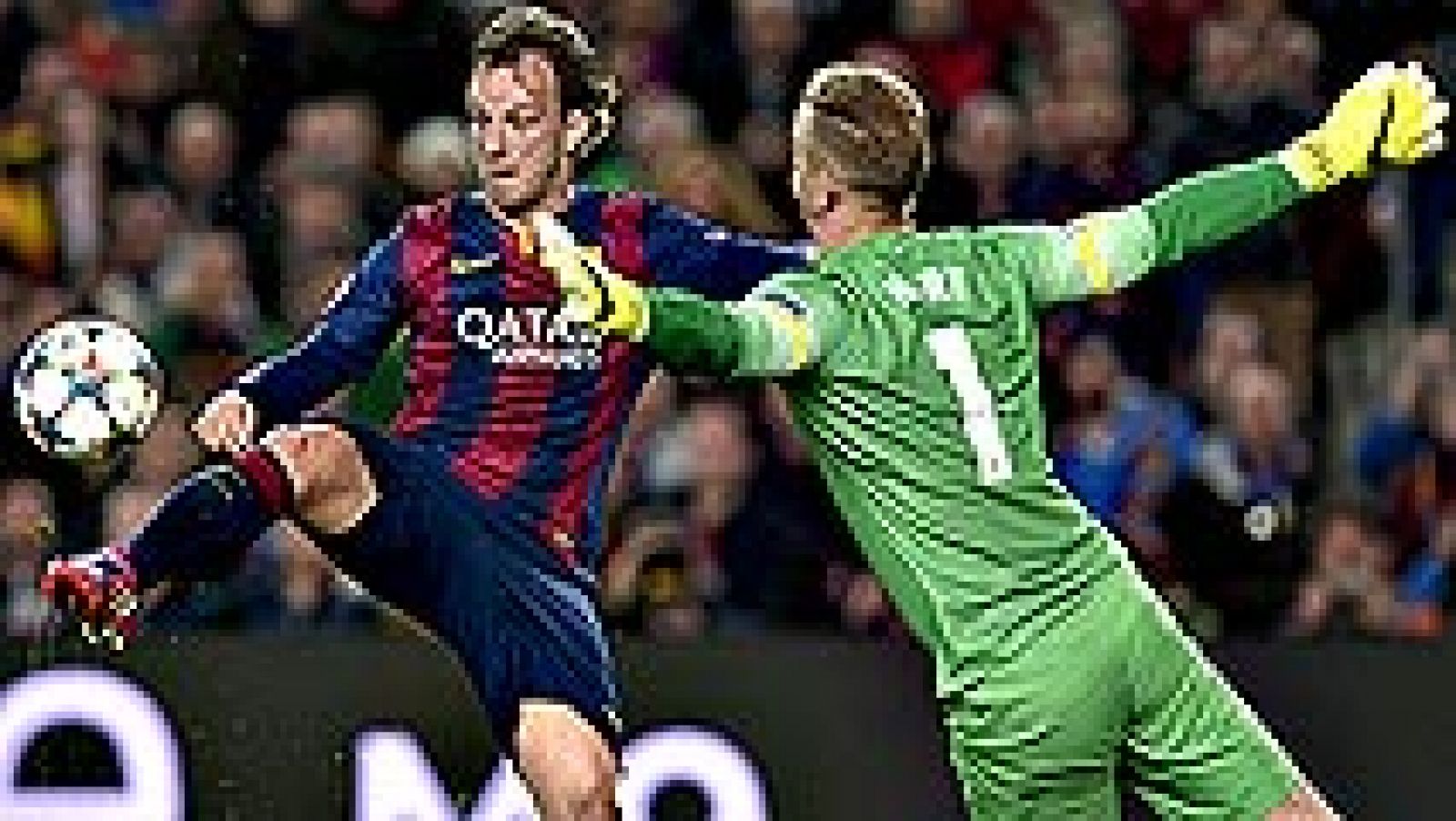 Telediario 1: Messi juega con el City y el Barça pasa a cuartos | RTVE Play