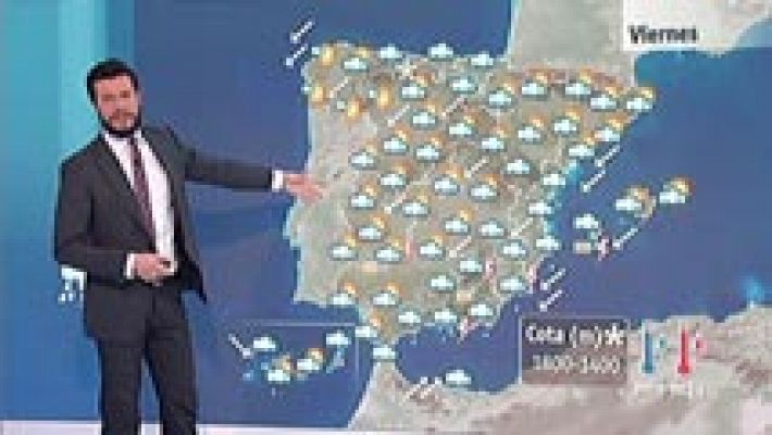 El tiempo - Lluvias y oleaje en el sureste