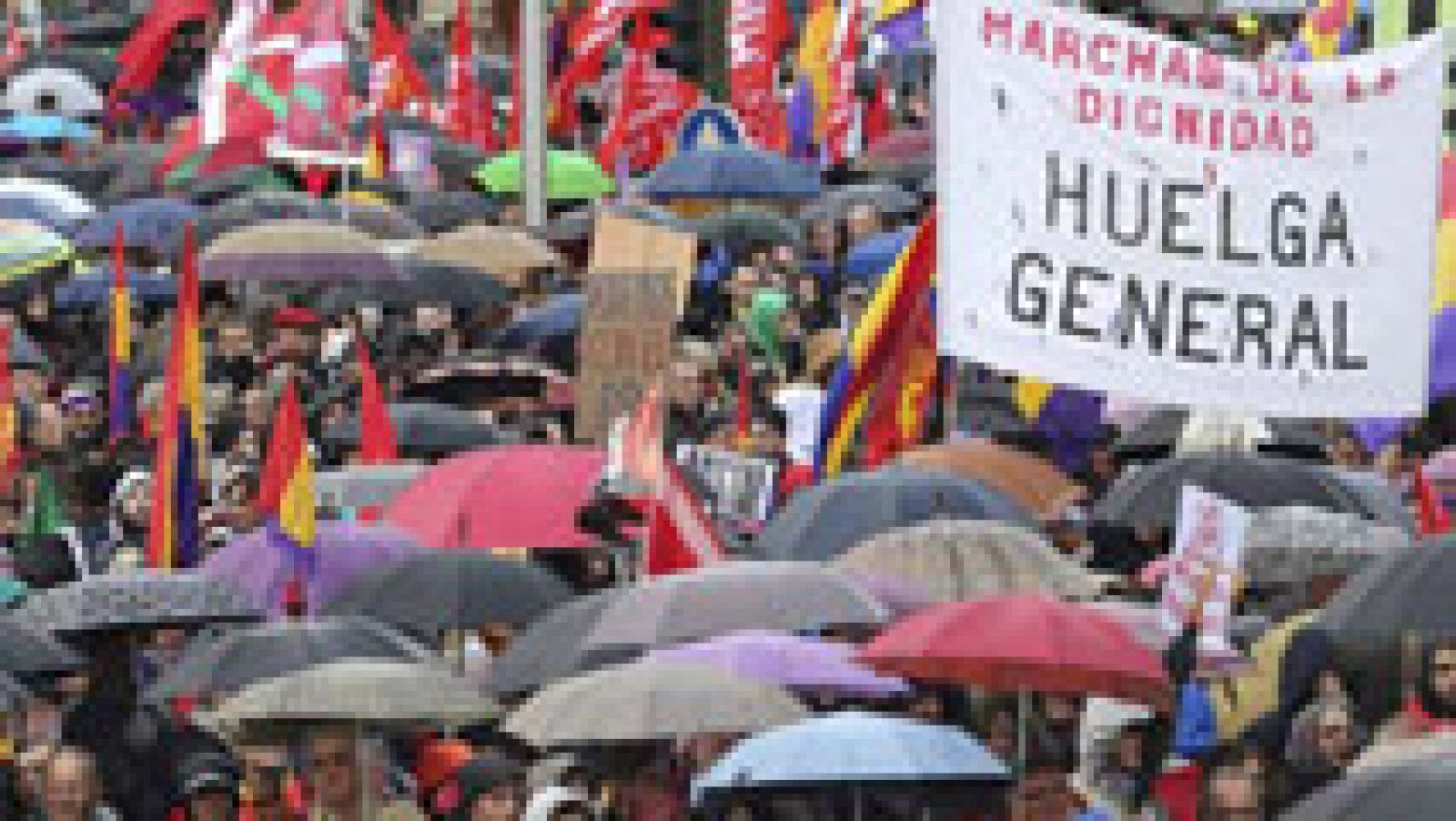 Telediario 1: Las llamadas "Marchas por la Dignidad" han recorrido Madrid | RTVE Play