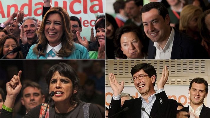 La noche en 24h - Díaz califica de "historica" la victoria del PSOE mientras que el resto de partidos apela a la fragmentación del Parlamento