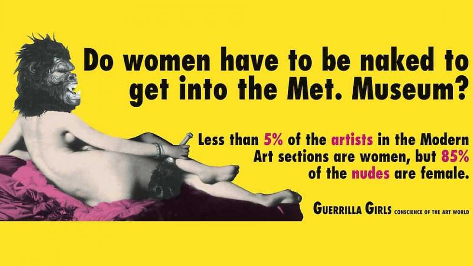 Resultat d'imatges de cartel guerrilla girls
