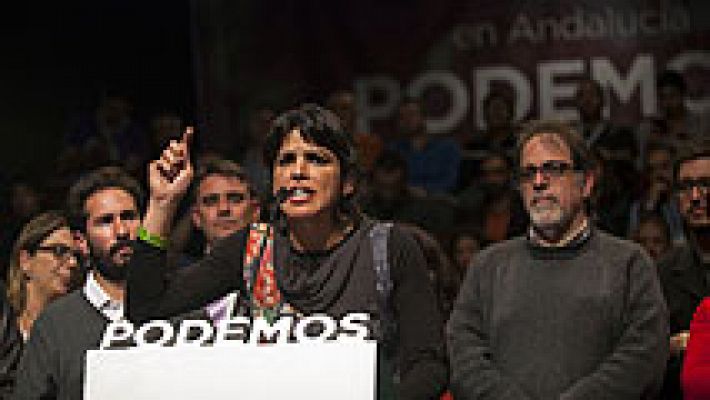 Telediario 1 - Podemos y Ciudadanos estarán en el Parlamento andaluz con 15 y 9 escaños, respectivamente