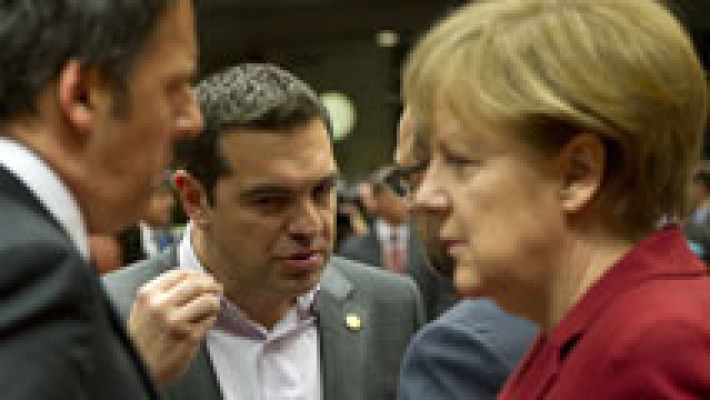 Telediario 1 - Tsipras se reúne con Merkel en Berlín