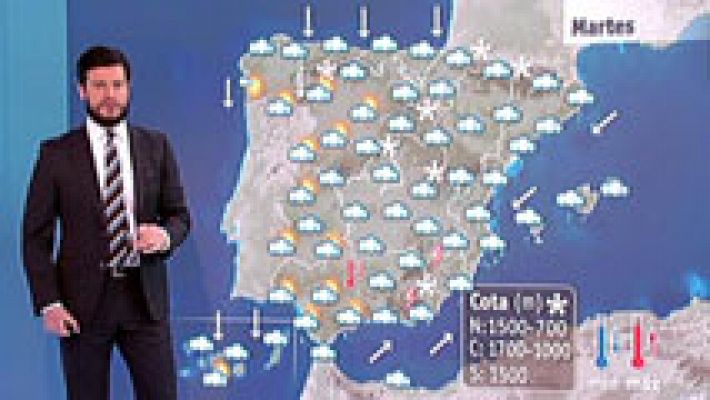 El tiempo - Aviso amarillo por nieve en las montañas del centro y el norte