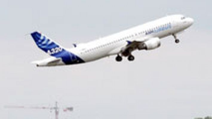 Telediario 1 - El avión comercial más vendido de Airbus