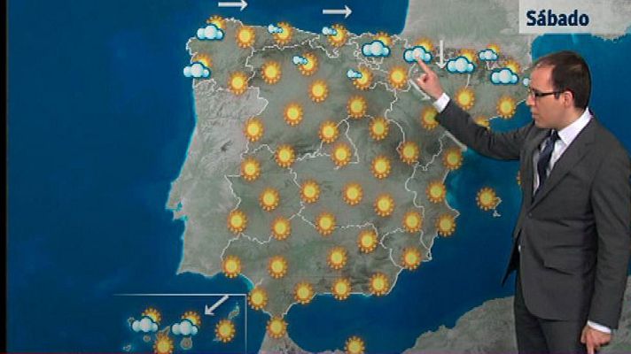 El tiempo - Cielos despejados y temperaturas máximas en ascenso