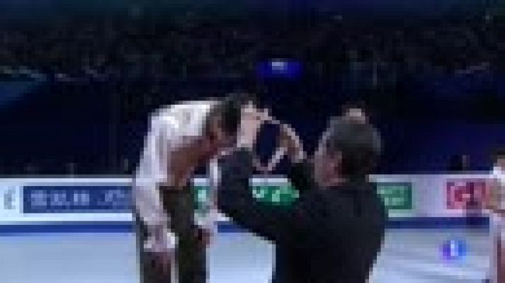 Telediario 1 - Javier Fernández, campeón del mundo de patinaje