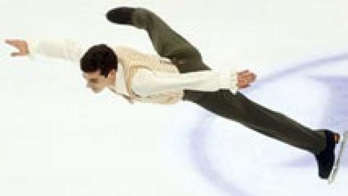 Telediario 1 - Javier Fernández logra el oro mundial con un gran ejercicio en el programa libre