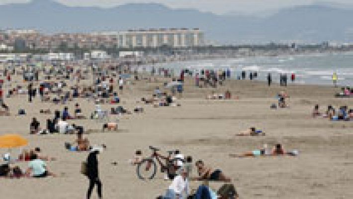 Telediario 1 - Ocupación récord en Palma de Mallorca en Semana Santa