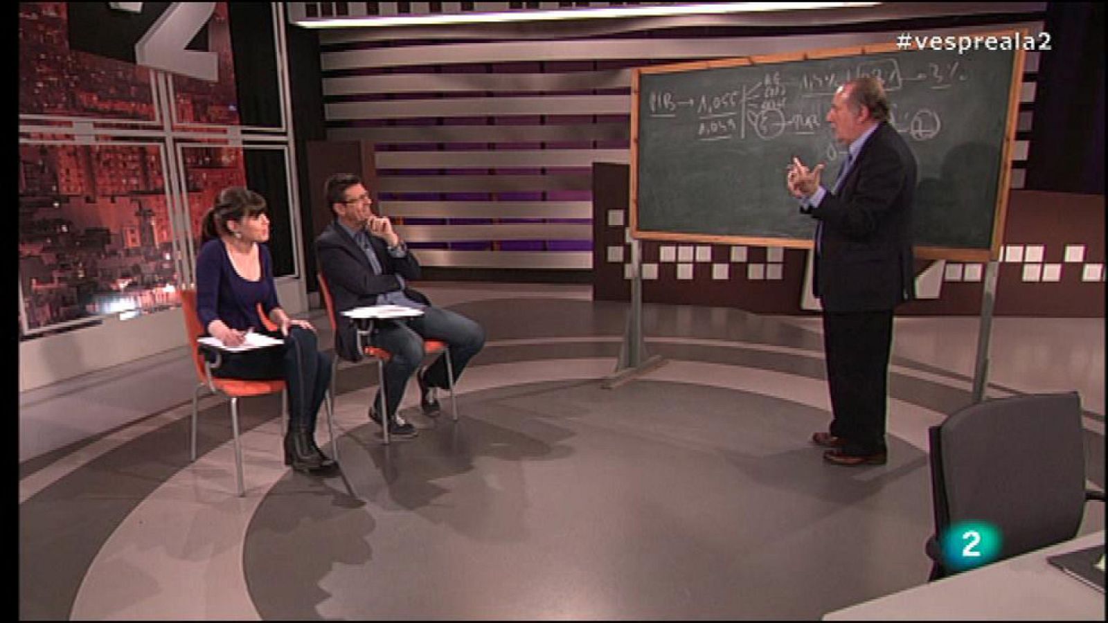 Vespre a La 2 - Secció d'economia amb Josep Maria Gay de Liébana