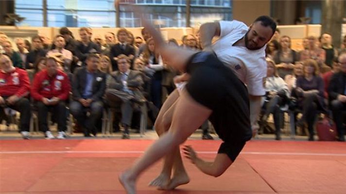 La luchada - Lucha Canaria en el Parlamento Europeo - 29/03/15