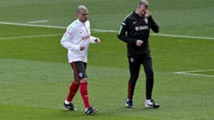 Pepe, lesionado en su muslo derecho