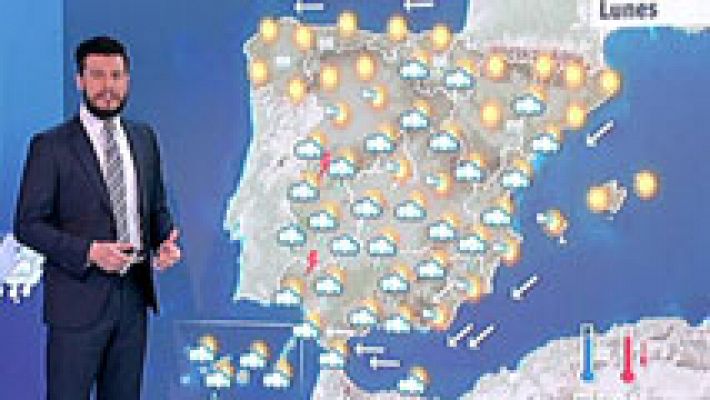El tiempo - Viento fuerte en el Cantábrico occidental y Alborán