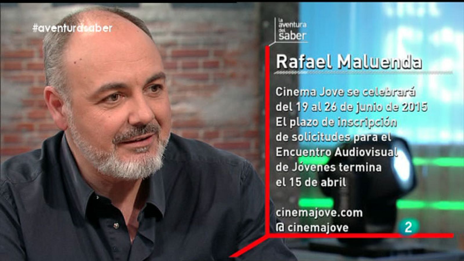 La Aventura del Saber. Cinema Jove 2015. Rafael Maluenda