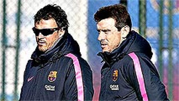 La pizarra de Luis Enrique y Unzué funciona