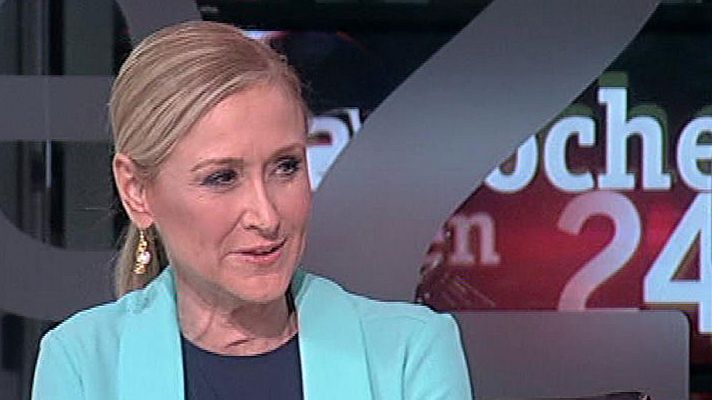 La noche en 24h - Cifuentes: "En el PP no todos pensamos lo mismo de todos los temas, lo contrario sería una secta"