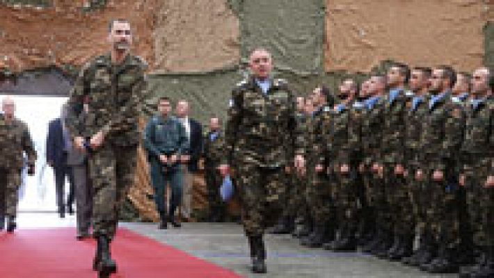 Telediario 1 - Segunda y última jornada de la visita del rey en Líbano