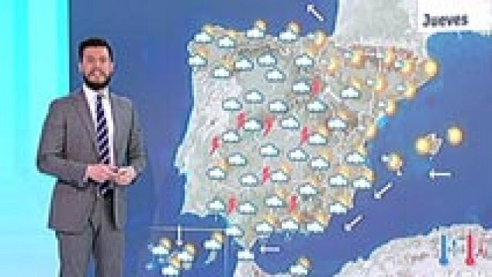 El tiempo - Jornada inestable con tormentas en el sur