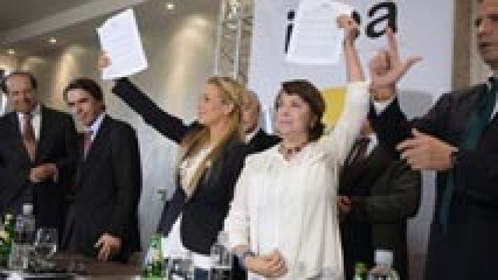 Telediario 1 - Las tensiones entre EE.UU. y Venezuela, en Panamá