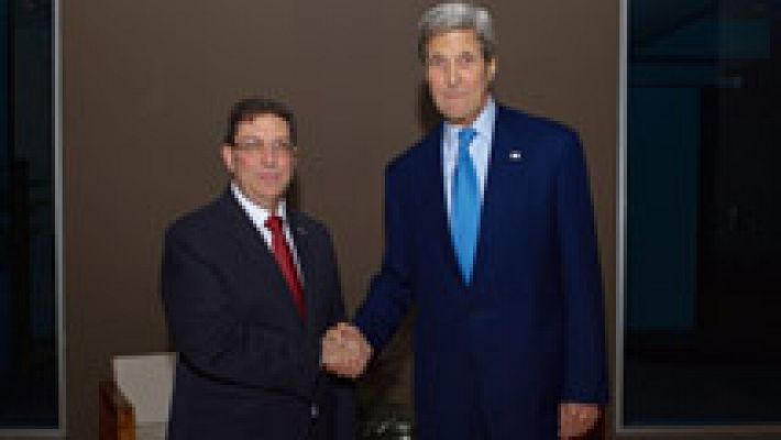 Telediario 1 - Panamá, la cumbre del reencuentro entre Estados Unidos y Cub