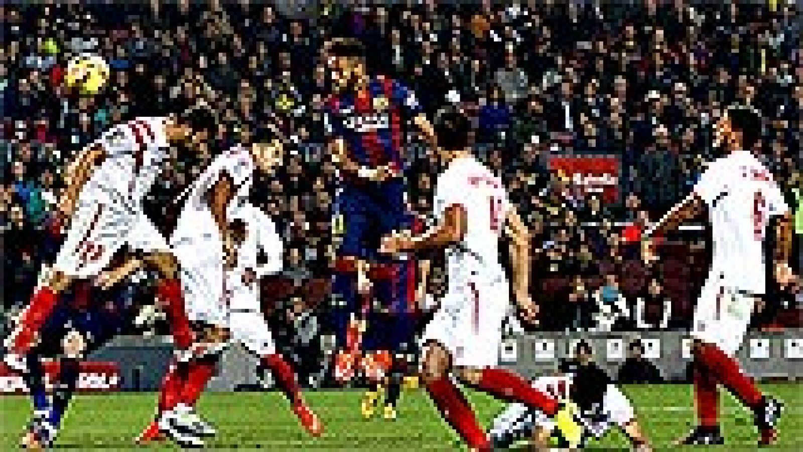 Telediario 1: El Pizjuán, escollo de Barça en camino al título ante Sevilla invicto en casa | RTVE Play