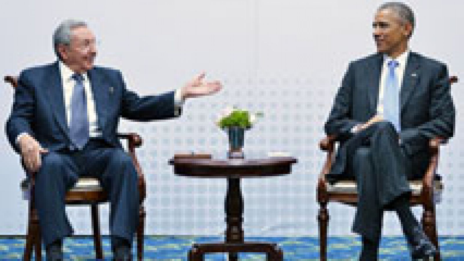 Telediario 1: Reunión histórica de Obama y Castro | RTVE Play