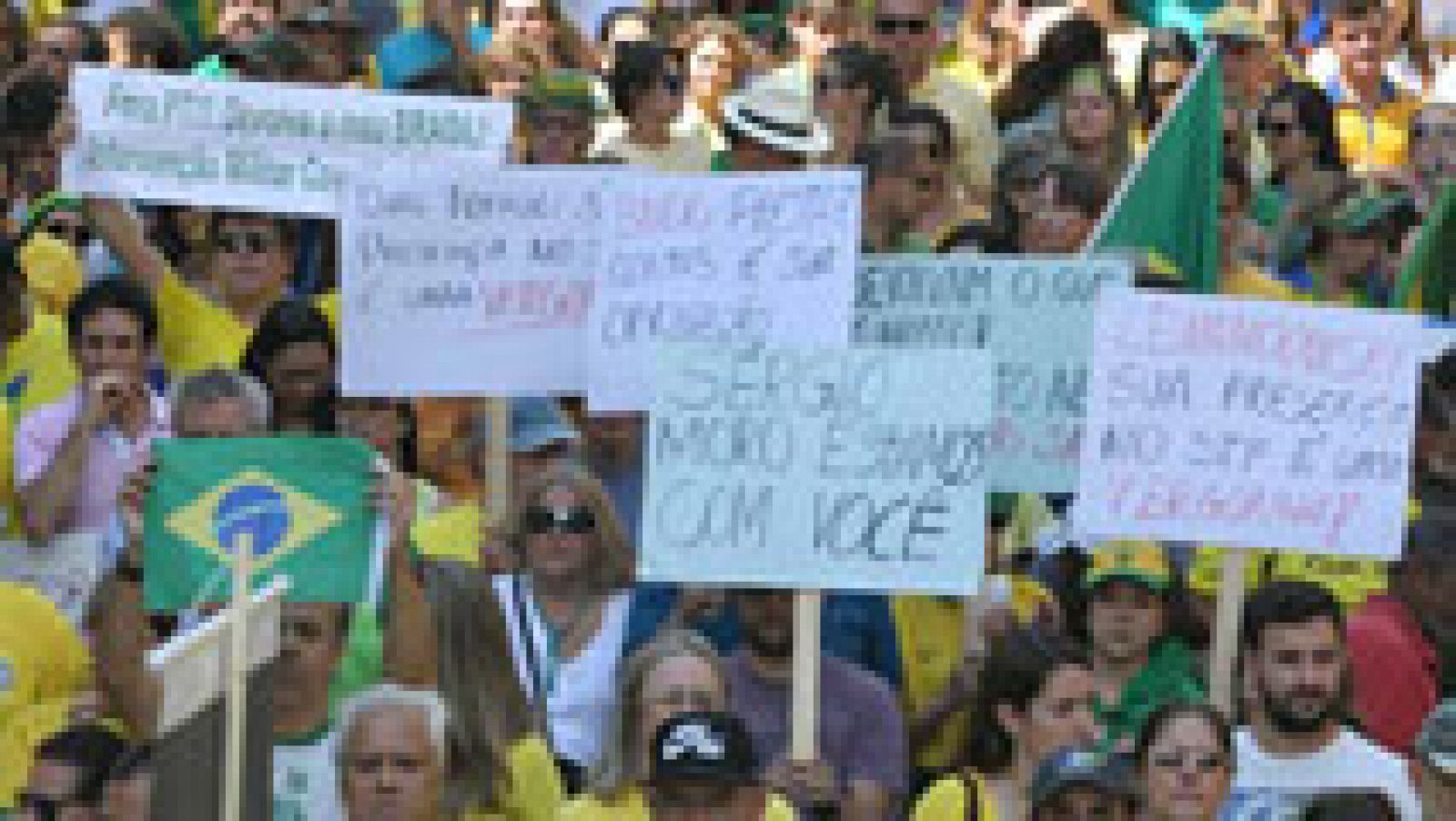 Telediario 1: Nuevas manifestaciones en Brasil | RTVE Play