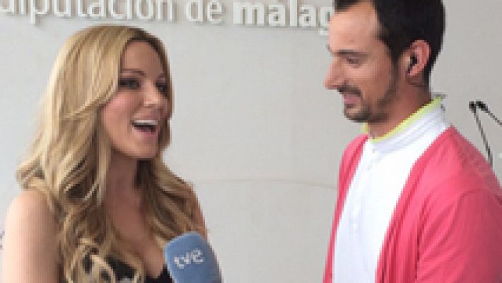 Edurne canta para la Vuelta Ciclista a España