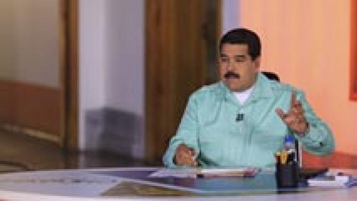 Telediario 1 - Maduro responde al Congreso español