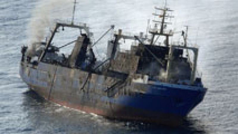Un pesquero ruso se hunde al sur de Gran Canaria con más de 1.400 toneladas de fuel a bordo